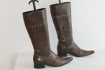 Bottes Pointues TRINITY Cuir Marron T 40 TBE