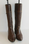 Bottes Pointues TRINITY Cuir Marron T 40 TBE