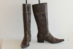 Bottes Pointues TRINITY Cuir Marron T 40 TBE