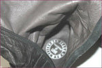 MAM'ZELLE Bottes Cuir Fripé Noir Motif Metallique T 40 TBE