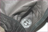 MAM'ZELLE Bottes Cuir Fripé Noir Motif Metallique T 40 TBE