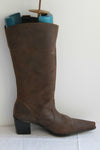 Mi Bottes Pointues Cuir Marron Style Santiags T 39 BE