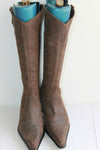 Mi Bottes Pointues Cuir Marron Style Santiags T 39 BE