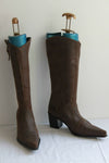 Mi Bottes Pointues Cuir Marron Style Santiags T 39 BE