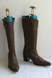 Mi Bottes Pointues Cuir Marron Style Santiags T 39 BE