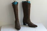 Mi Bottes Pointues Cuir Marron Style Santiags T 39 BE