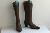 Mi Bottes Pointues Cuir Marron Style Santiags T 39 BE