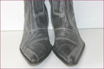 SPIRAL Mi Bottes Pointues Cuir Gris Nuancé T 40 TBE