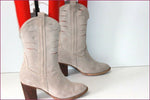 REQINS Mi Bottes Daim Souple Ajouré Beige clair T 38 TBE