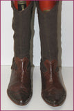 ELISANERO Mi Bottes Toile Lin et Cuir T 38 BE