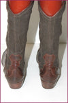 ELISANERO Mi Bottes Toile Lin et Cuir T 38 BE