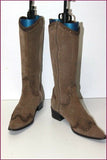 CHEDIVE Mi Bottes Pointues Daim Marron T 39 TBE