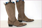 CHEDIVE Mi Bottes Pointues Daim Marron T 39 TBE