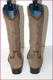 CHEDIVE Mi Bottes Pointues Daim Marron T 39 TBE