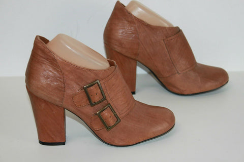Boots DEENA AND OZZY Cuir Marron Bouts Ronds T 39 TTBE