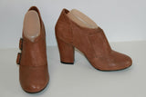 Boots DEENA AND OZZY Cuir Marron Bouts Ronds T 39 TTBE