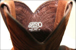 SANCHO Bottes Santiags en Cuir et Nubuk Marron T 37 TBE