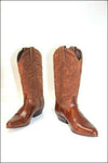 SANCHO Bottes Santiags en Cuir et Nubuk Marron T 37 TBE