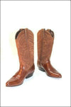 SANCHO Bottes Santiags en Cuir et Nubuk Marron T 37 TBE