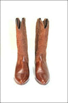 SANCHO Bottes Santiags en Cuir et Nubuk Marron T 37 TBE