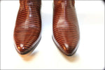 SANCHO Bottes Santiags en Cuir et Nubuk Marron T 37 TBE