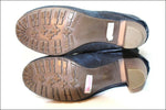 GINO VAELLO Bottes Cavalières Croûte de Cuir Bleu Doublées Cuir T 36 TTBE