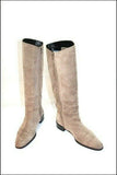 LAURENT MERCADAL Bottes  Daim  Souple Gris Taupe T39  TBE