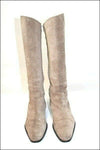 LAURENT MERCADAL Bottes  Daim  Souple Gris Taupe T39  TBE