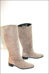 LAURENT MERCADAL Bottes  Daim  Souple Gris Taupe T39  TBE