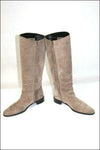 LAURENT MERCADAL Bottes  Daim  Souple Gris Taupe T39  TBE