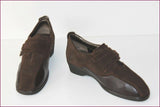 SCHOLL Derby Gelactiv Daim et Cuir Marron Foncé T 37