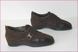 SCHOLL Derby Gelactiv Daim et Cuir Marron Foncé T 37