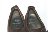 SCHOLL Derby Gelactiv Daim et Cuir Marron Foncé T 37