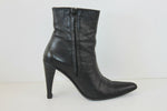 Bottines Boots DEMIREL Leather Noir Hauts Talons T 6 US / T 37.5 FR BE