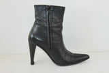 Bottines Boots DEMIREL Leather Noir Hauts Talons T 6 US / T 37.5 FR BE