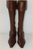 Bottes Genoux Pointues MYMA Tout Cuir Marron  T 36 BE