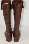 Bottes Genoux Pointues MYMA Tout Cuir Marron  T 36 BE