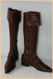 Bottes Genoux Pointues MYMA Tout Cuir Marron  T 36 BE