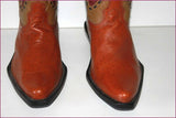 AGABE Santiags Western Boots Tout Cuir T 37 ETAT NEUF