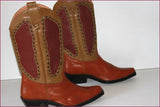 AGABE Santiags Western Boots Tout Cuir T 37 ETAT NEUF
