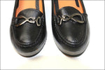 GEOX Respira Escarpins Compensés Cuir Noir Doublés Cuir T 39 TTBE