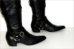 CHARLES JOURDAN Bottes Pointues Tout Cuir Modèle CLOVIS T 8 B / 38.5