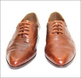 Richelieu Derby à Lacets Tout Cuir Marron T 41 TBE