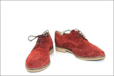 ERAM Derby à Lacets Daim Bordeaux Doublés Cuir T 39