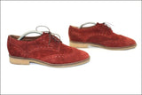 ERAM Derby à Lacets Daim Bordeaux Doublés Cuir T 39