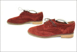 ERAM Derby à Lacets Daim Bordeaux Doublés Cuir T 39