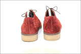 ERAM Derby à Lacets Daim Bordeaux Doublés Cuir T 39
