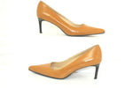 ROSA LIPTY Escarpins Pointus Cuir Marron Caramel T 40 ( Italy)