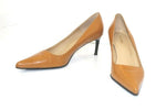 ROSA LIPTY Escarpins Pointus Cuir Marron Caramel T 40 ( Italy)