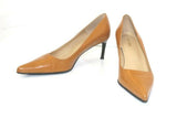 ROSA LIPTY Escarpins Pointus Cuir Marron Caramel T 40 ( Italy)